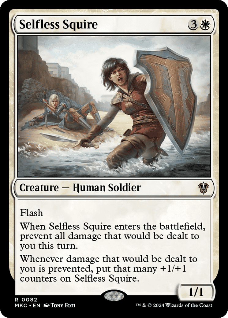 Selfless Squire — Murders at Karlov Manor Commander — Magic: The Gathering