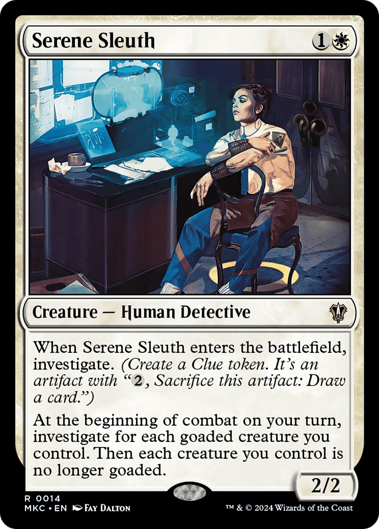 Serene Sleuth — Murders at Karlov Manor Commander — Magic: The Gathering