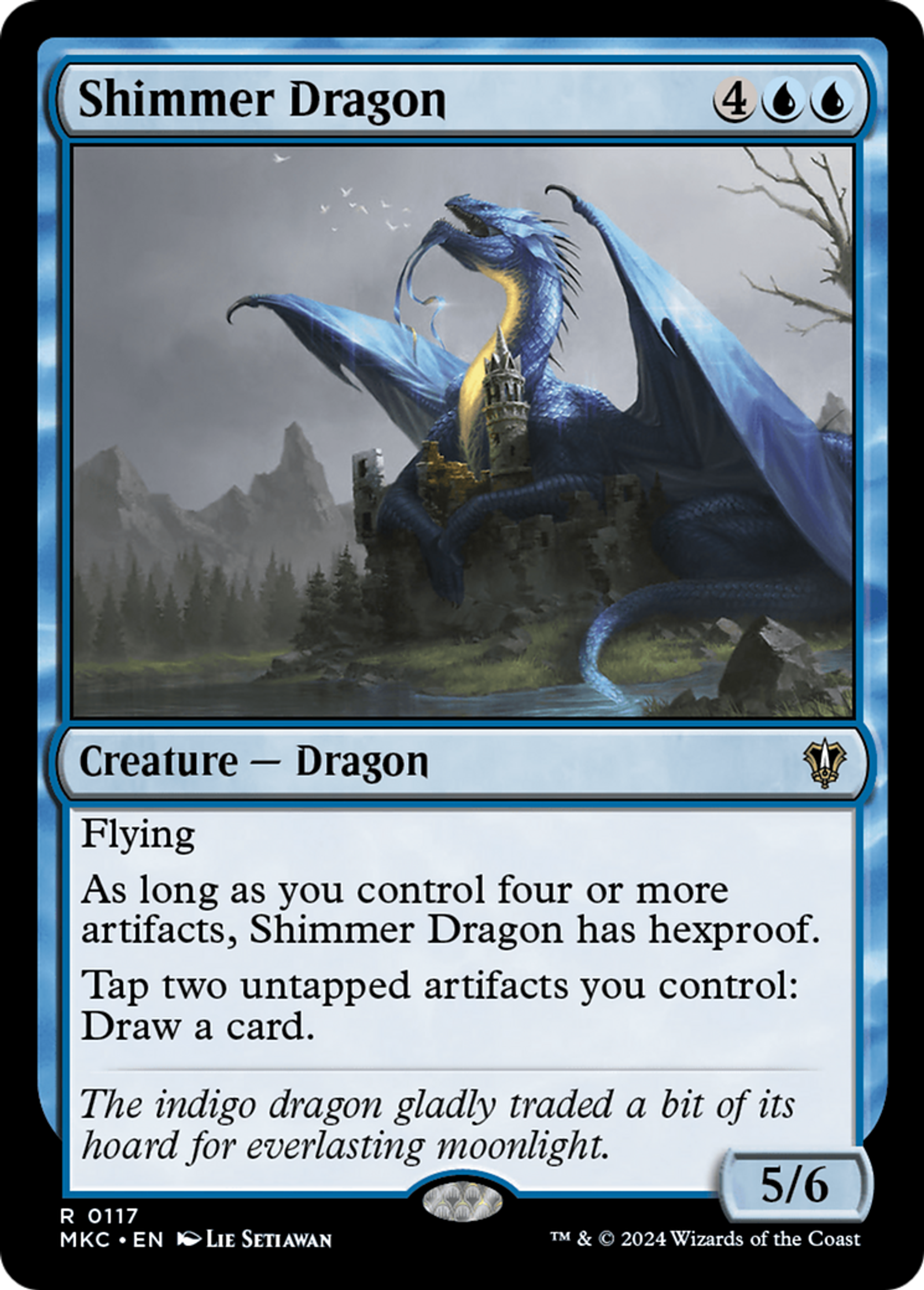 Shimmer Dragon — Murders at Karlov Manor Commander — Magic: The Gathering