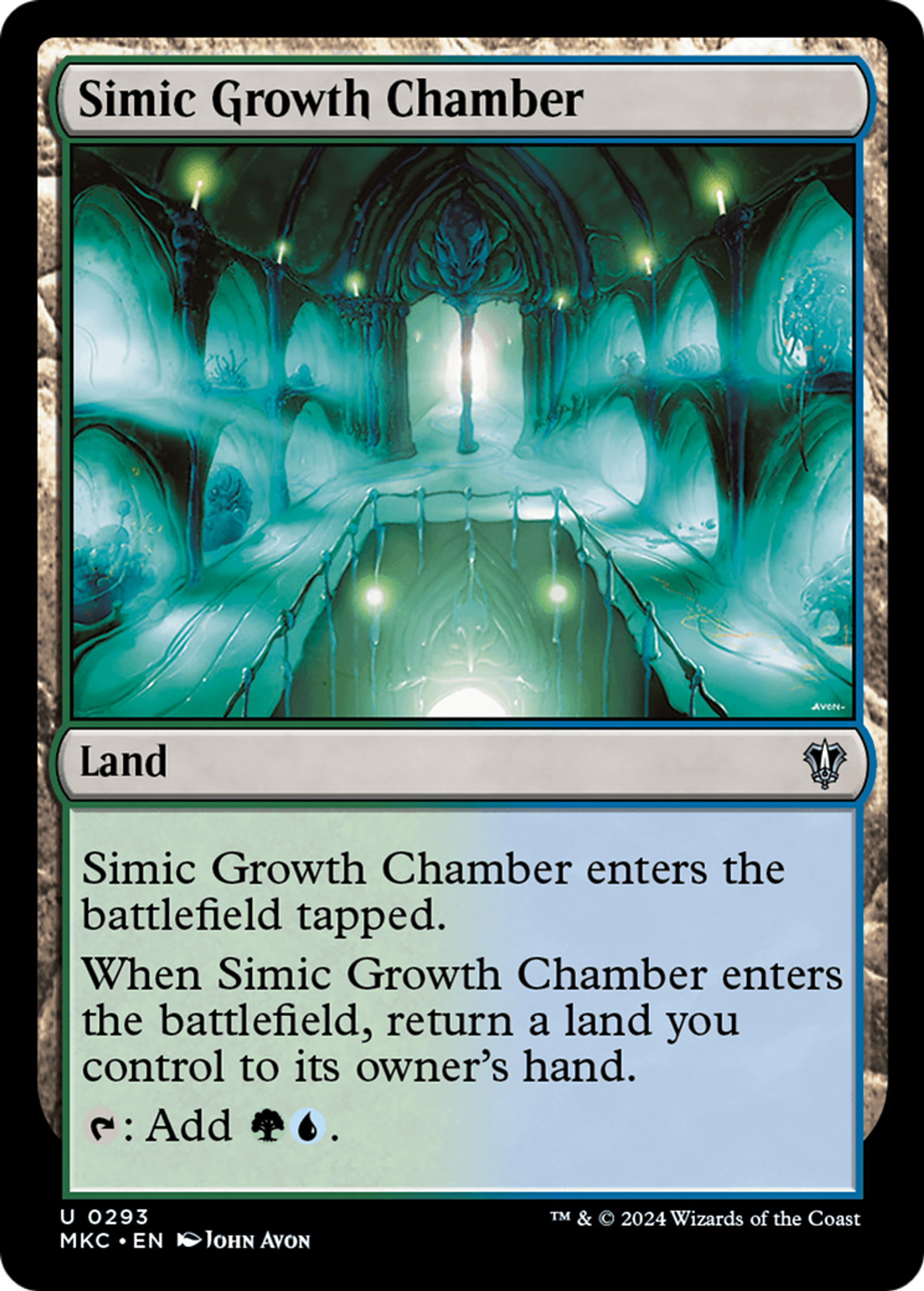 Simic Growth Chamber — Murders at Karlov Manor Commander — Magic: The Gathering