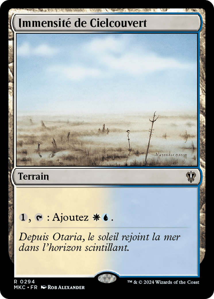 Immensité de Cielcouvert — Murders at Karlov Manor Commander — Magic: The Gathering