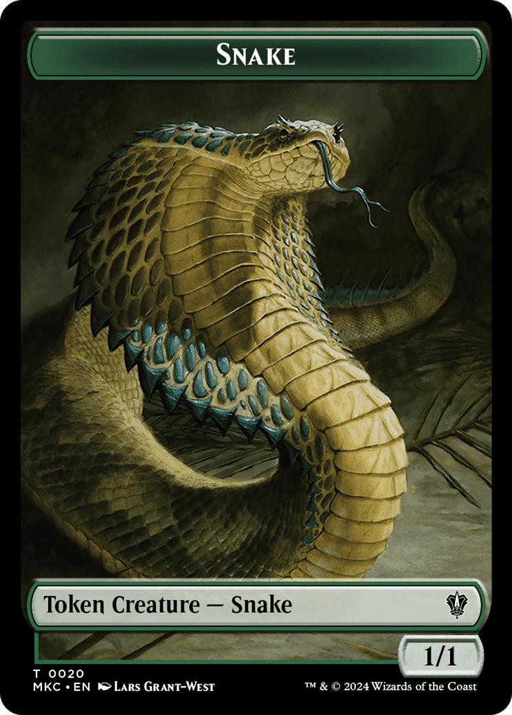 Snake — Murders at Karlov Manor Commander — Magic: The Gathering