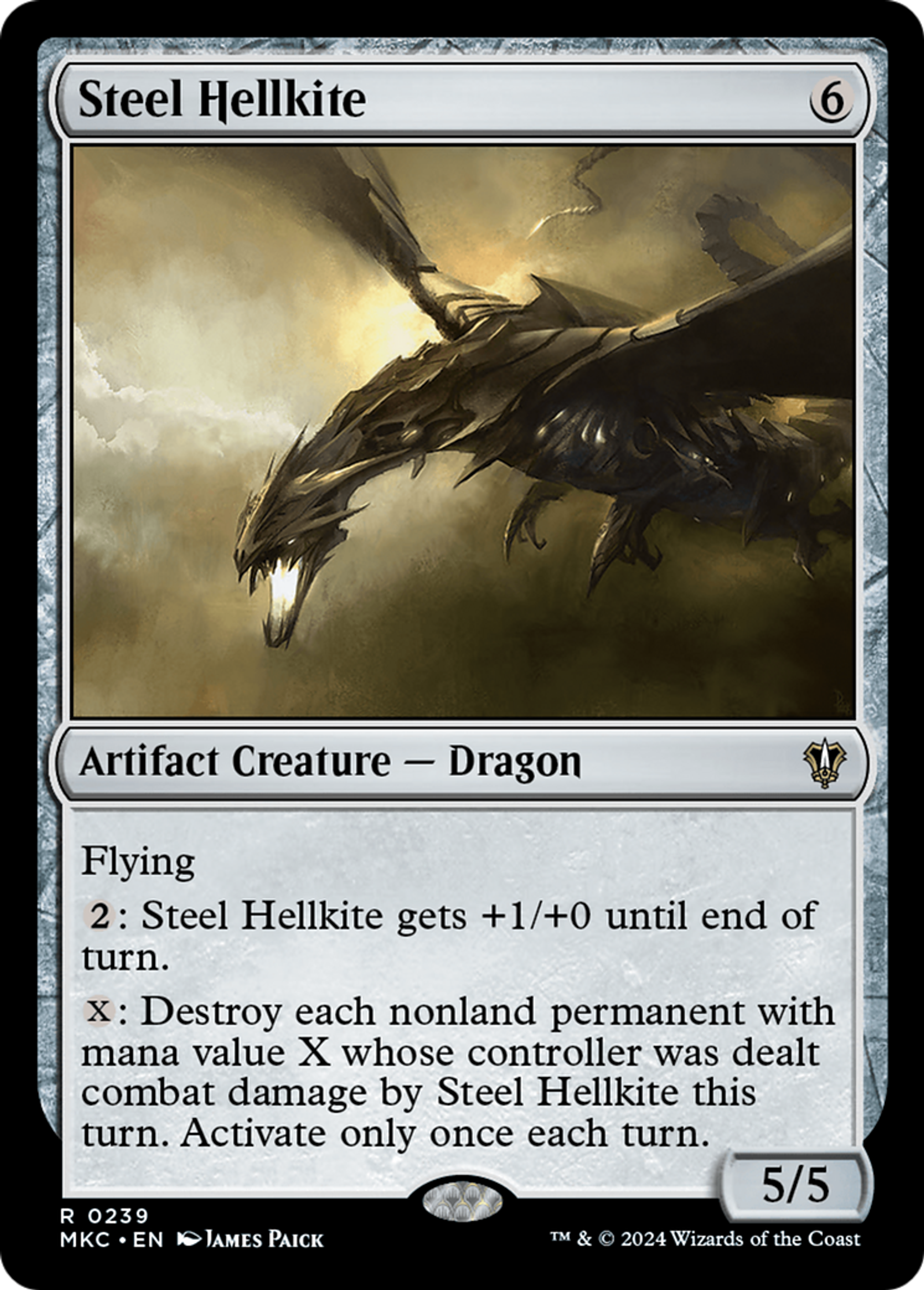 Steel Hellkite — Murders at Karlov Manor Commander — Magic: The Gathering