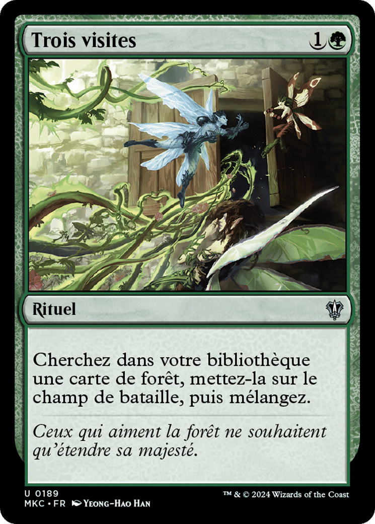 Trois visites — Murders at Karlov Manor Commander — Magic: The Gathering