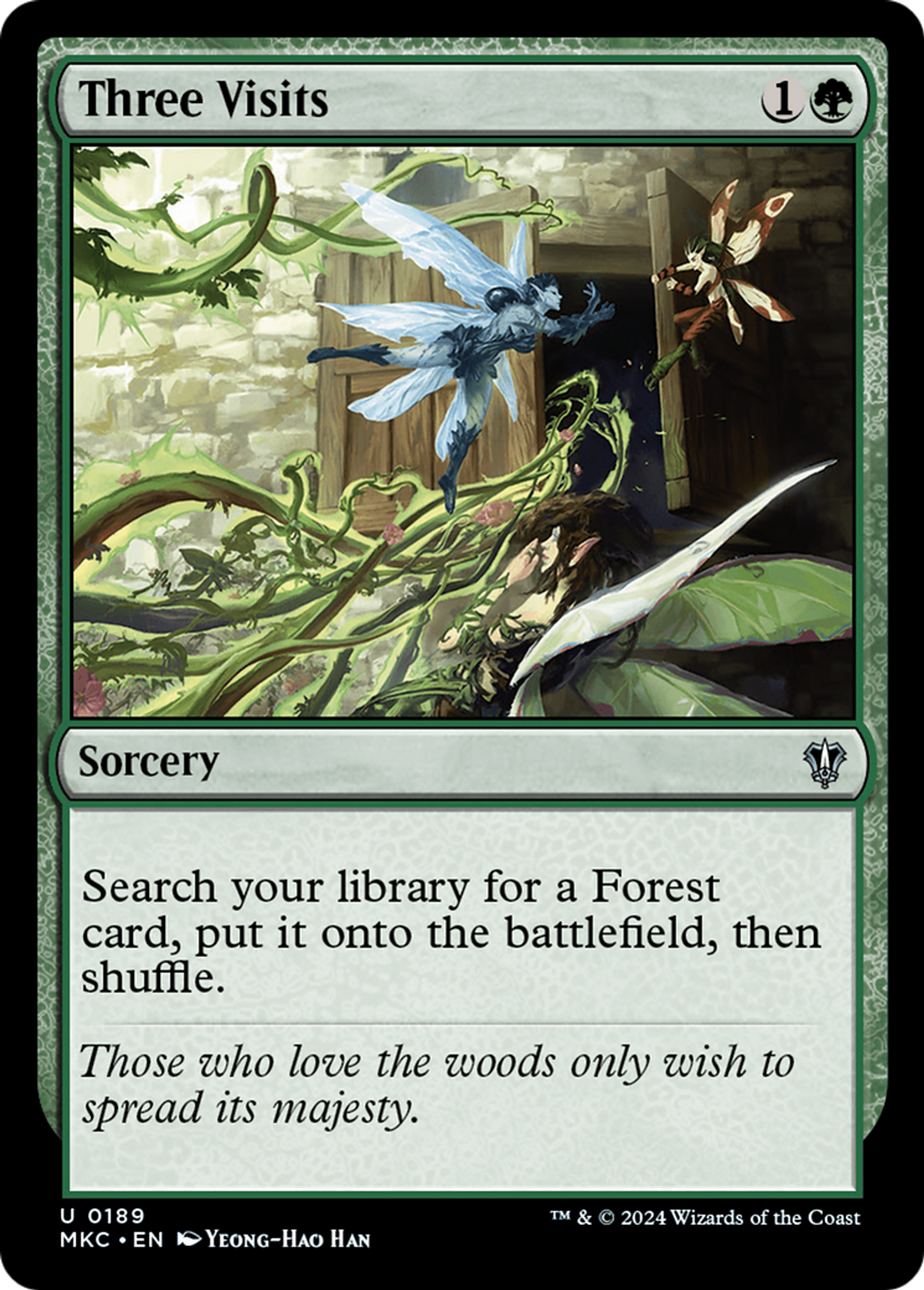 Three Visits — Murders at Karlov Manor Commander — Magic: The Gathering