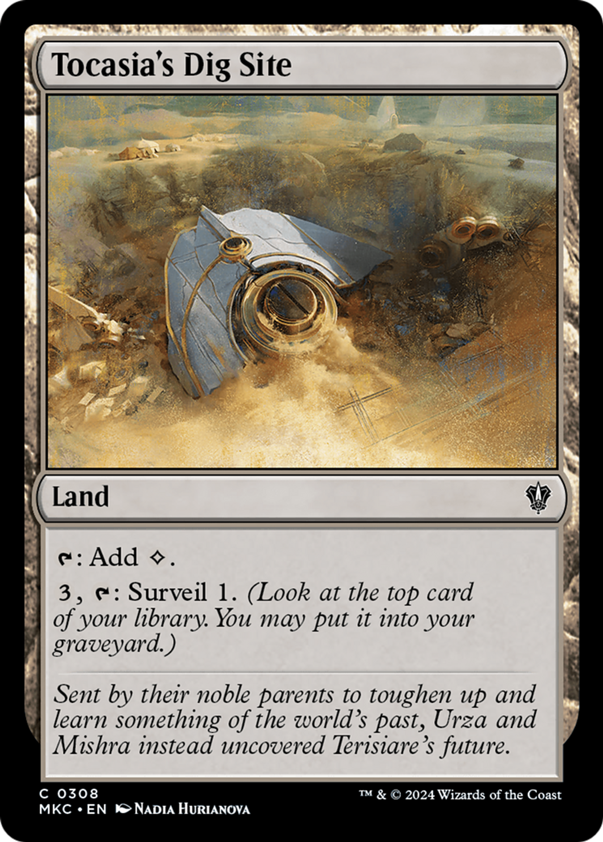 Tocasia's Dig Site — Murders at Karlov Manor Commander — Magic: The Gathering