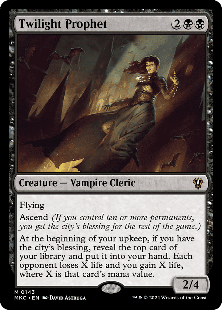 Twilight Prophet — Murders at Karlov Manor Commander — Magic: The Gathering