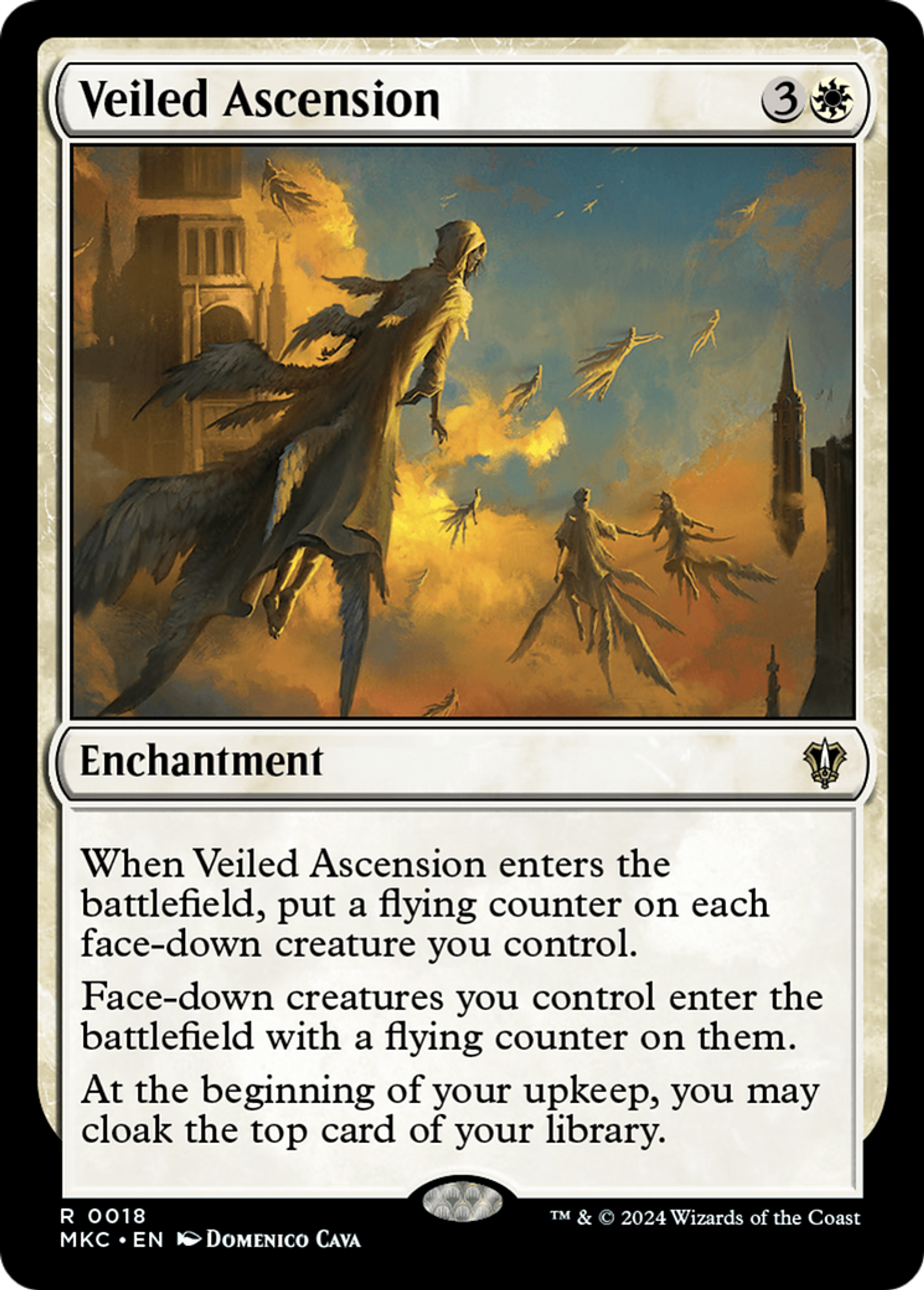 Veiled Ascension — Murders at Karlov Manor Commander — Magic: The Gathering