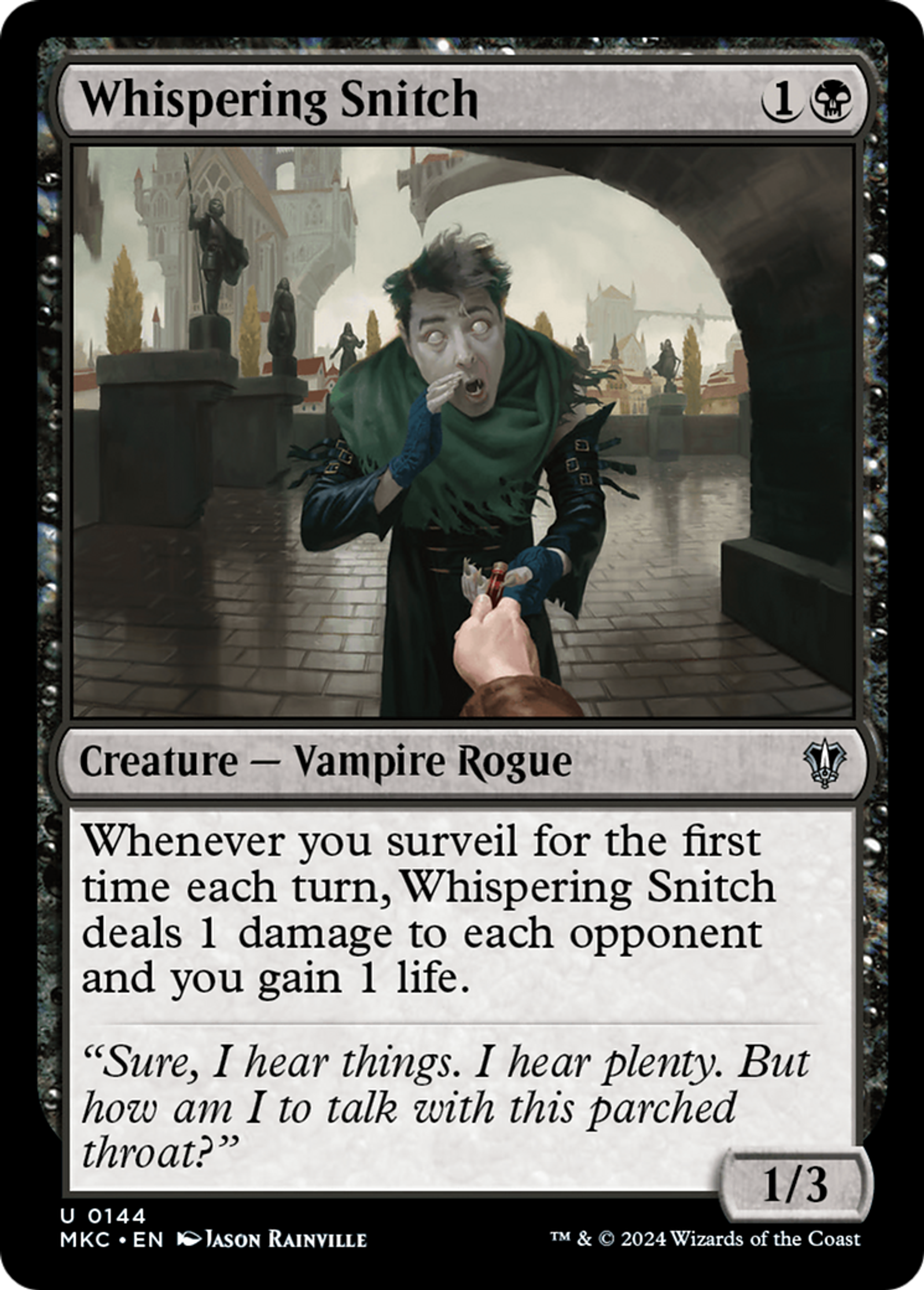 Whispering Snitch — Murders at Karlov Manor Commander — Magic: The Gathering