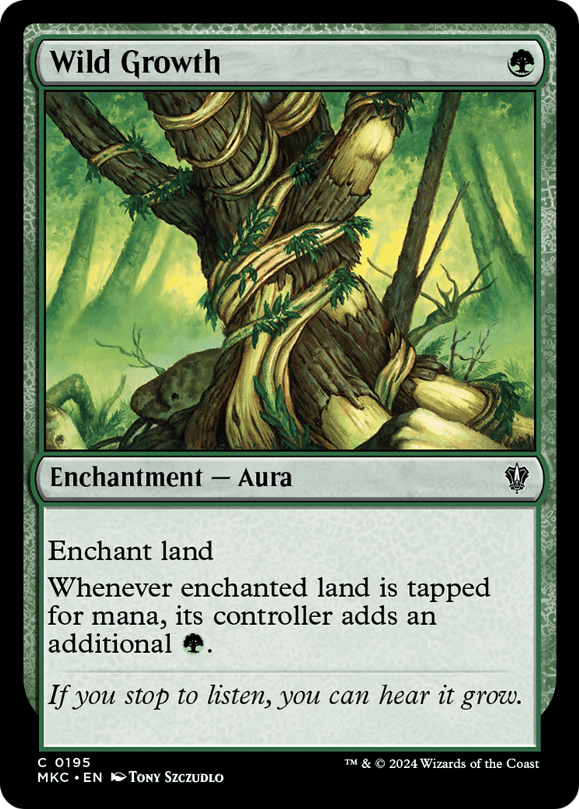 Wild Growth — Murders at Karlov Manor Commander — Magic: The Gathering