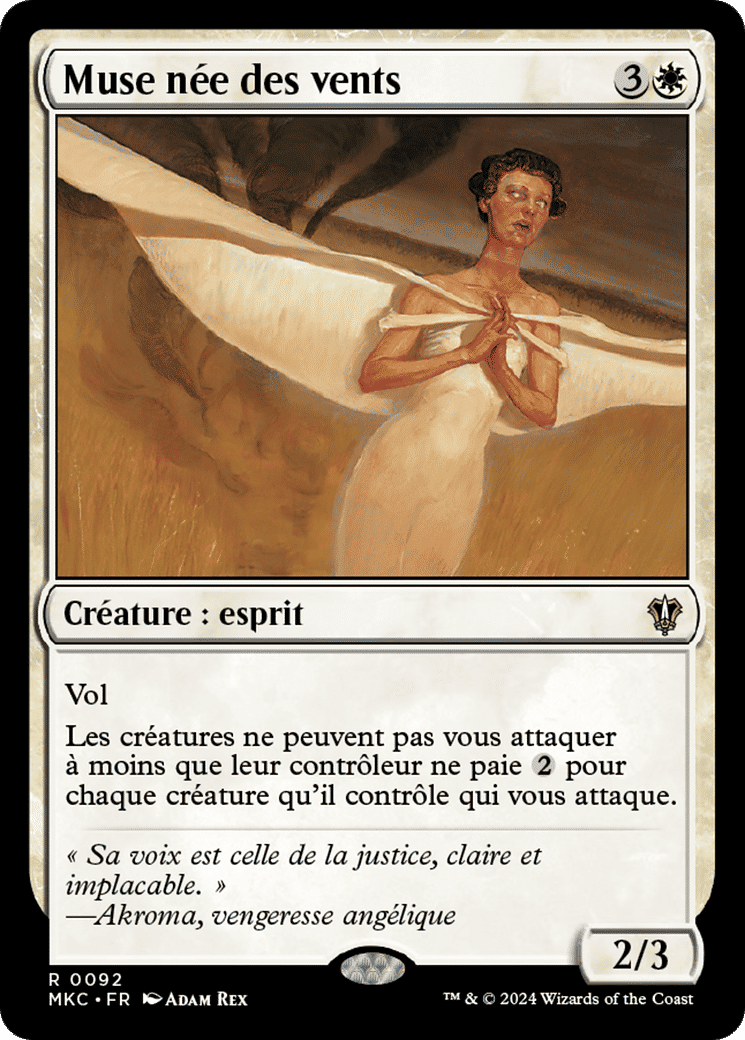 Muse née des vents — Murders at Karlov Manor Commander — Magic: The Gathering