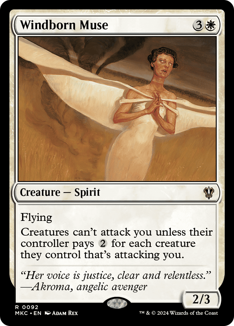 Windborn Muse — Murders at Karlov Manor Commander — Magic: The Gathering