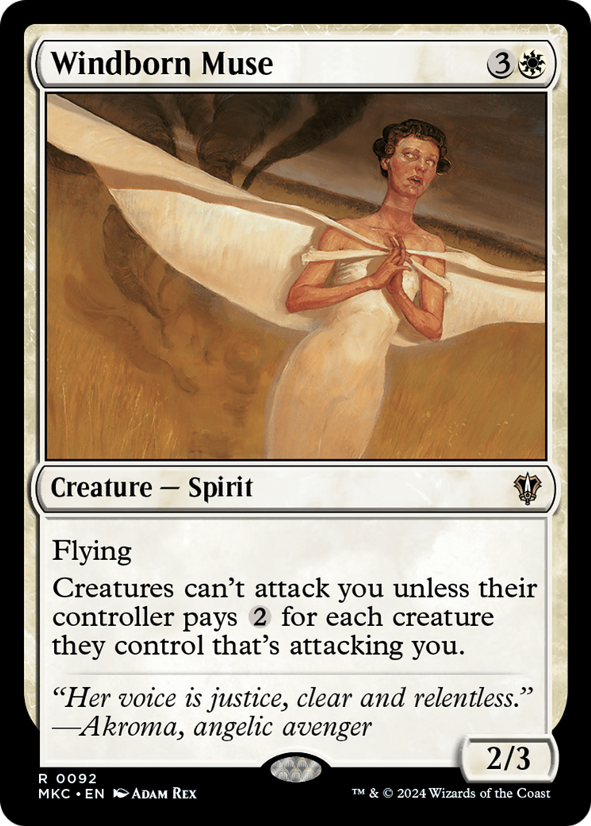 Windborn Muse — Murders at Karlov Manor Commander — Magic: The Gathering