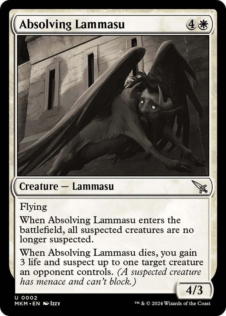 Absolving Lammasu — Murders at Karlov Manor — Magic: The Gathering