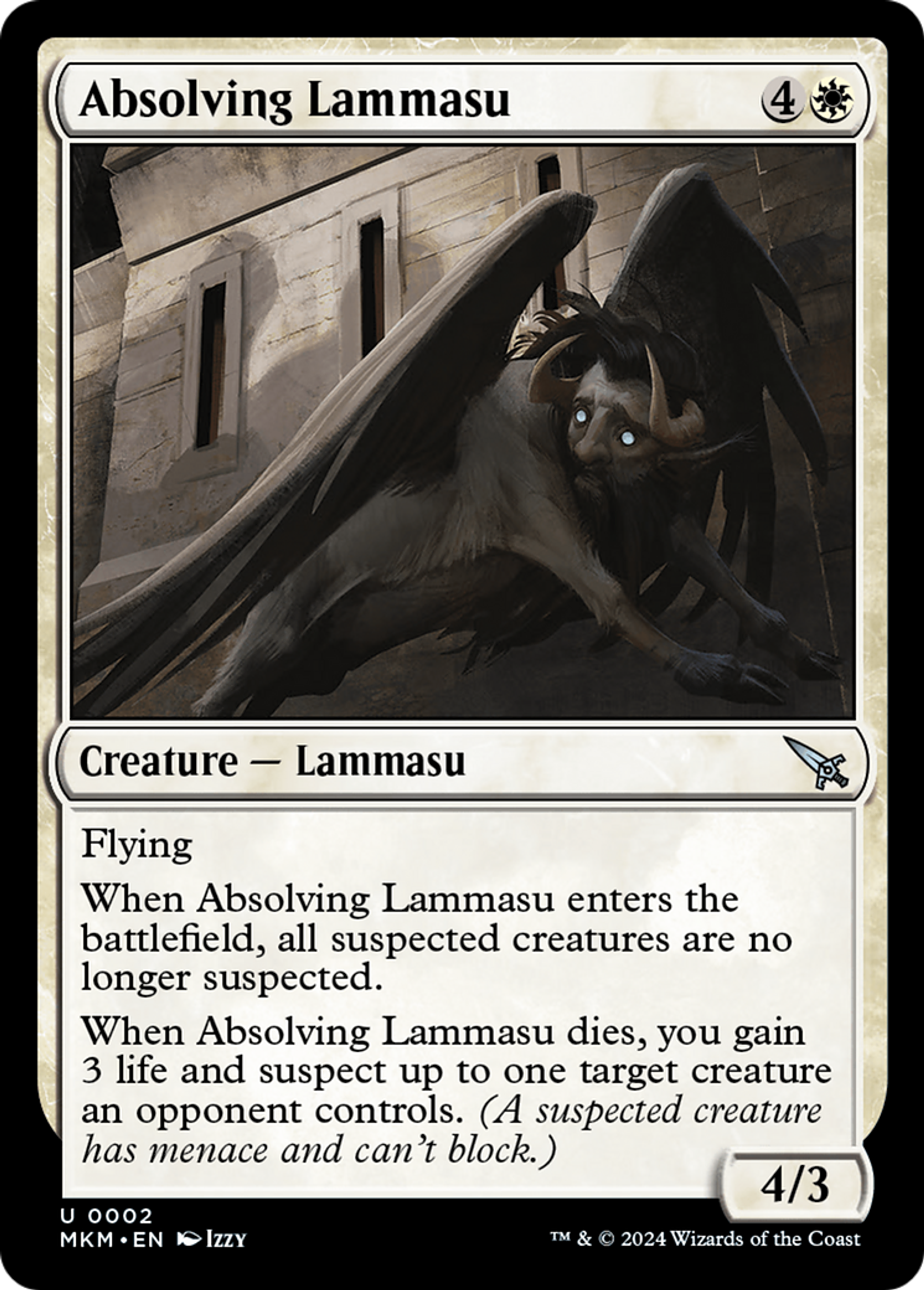 Absolving Lammasu — Murders at Karlov Manor — Magic: The Gathering