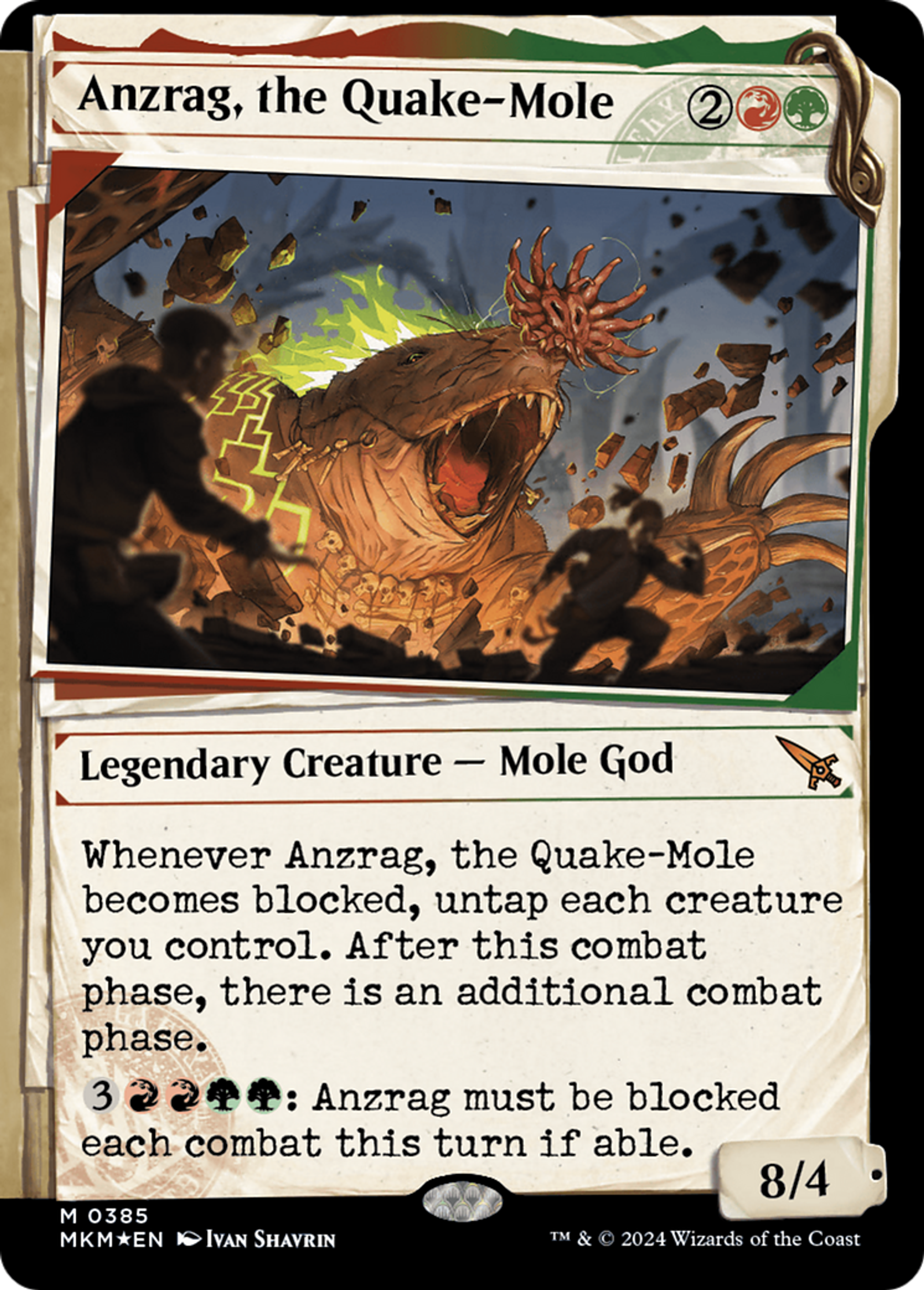 Anzrag, the Quake-Mole — Murders at Karlov Manor — Magic: The Gathering