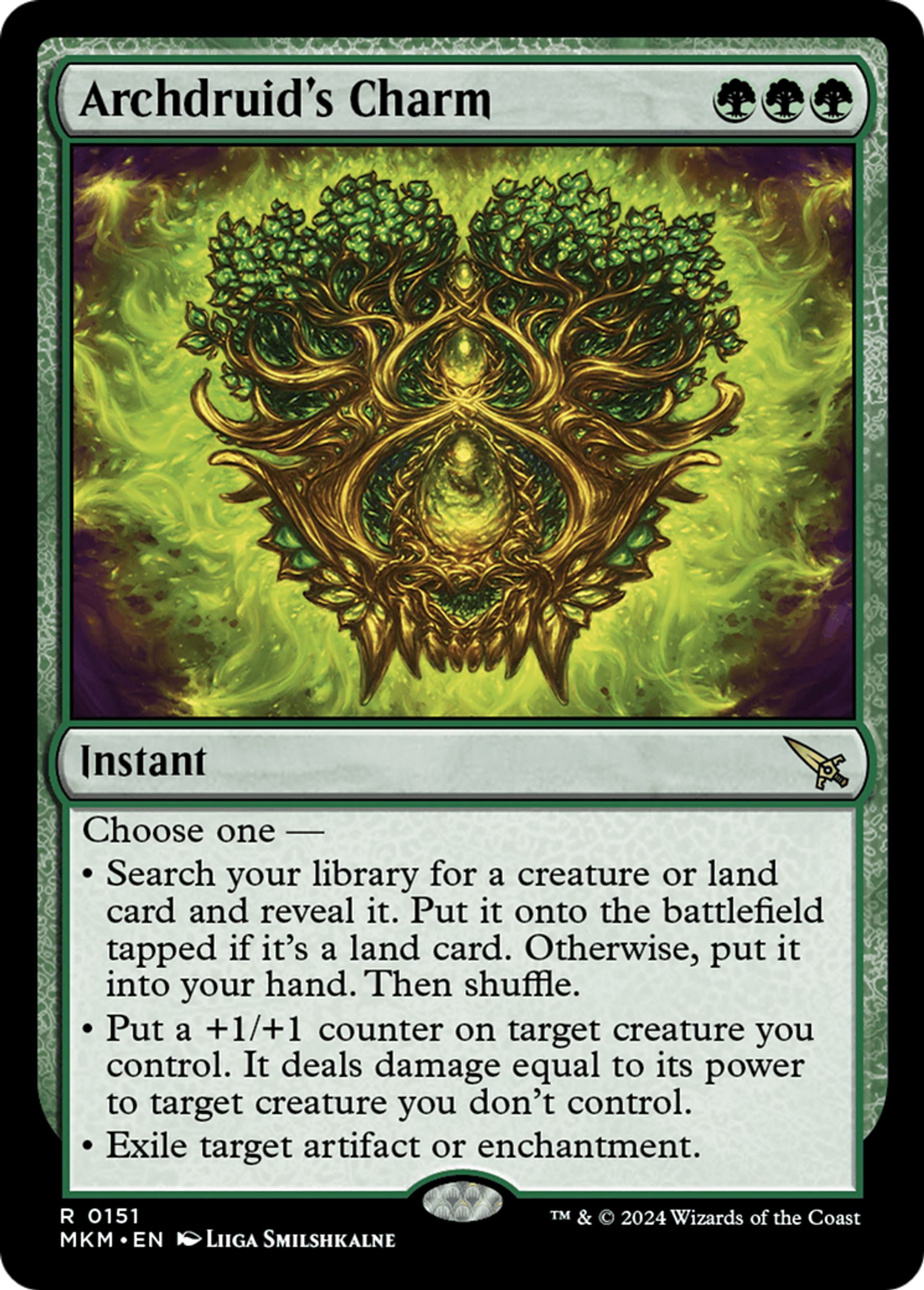 Archdruid's Charm — Murders at Karlov Manor — Magic: The Gathering