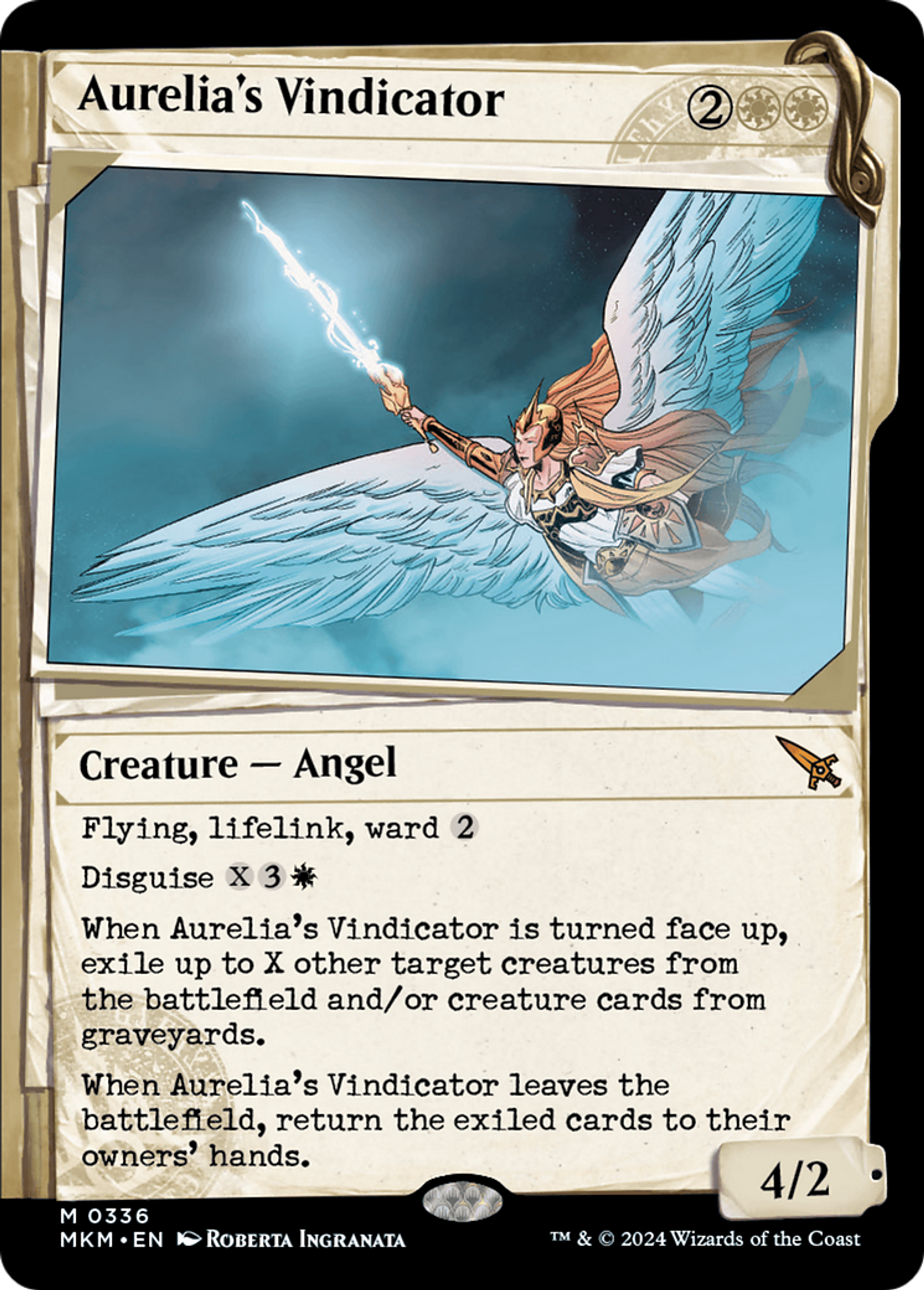 Aurelia's Vindicator — Murders at Karlov Manor — Magic: The Gathering