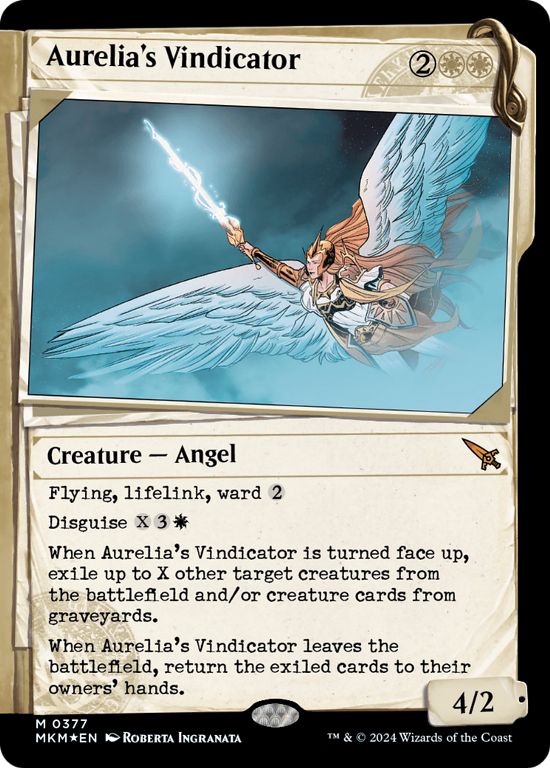 Aurelia's Vindicator — Murders at Karlov Manor — Magic: The Gathering