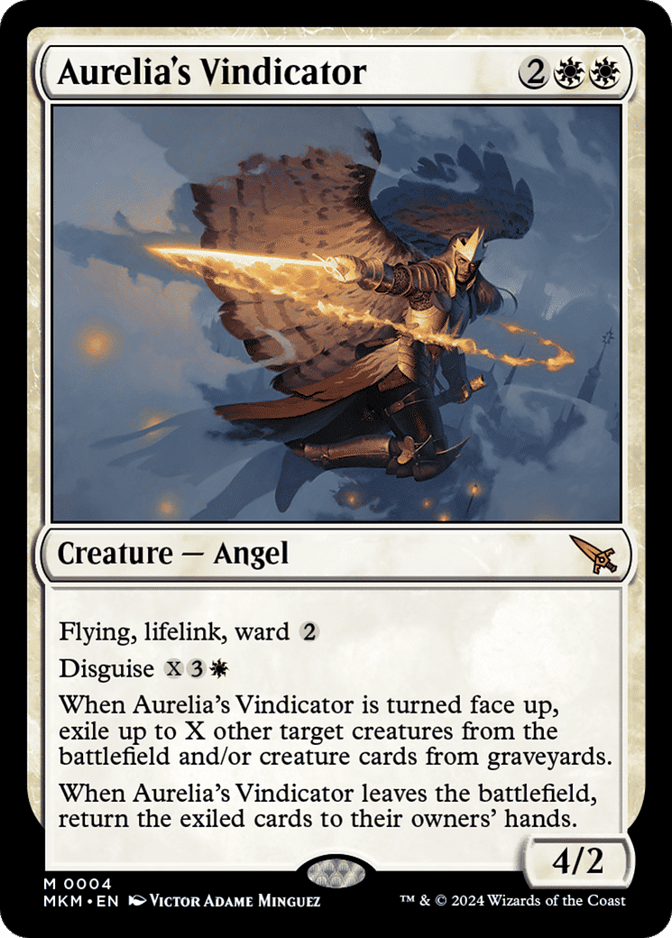Aurelia's Vindicator — Murders at Karlov Manor — Magic: The Gathering