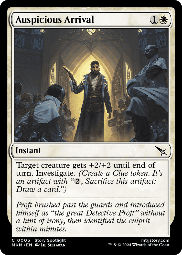 Auspicious Arrival — Murders at Karlov Manor — Magic: The Gathering
