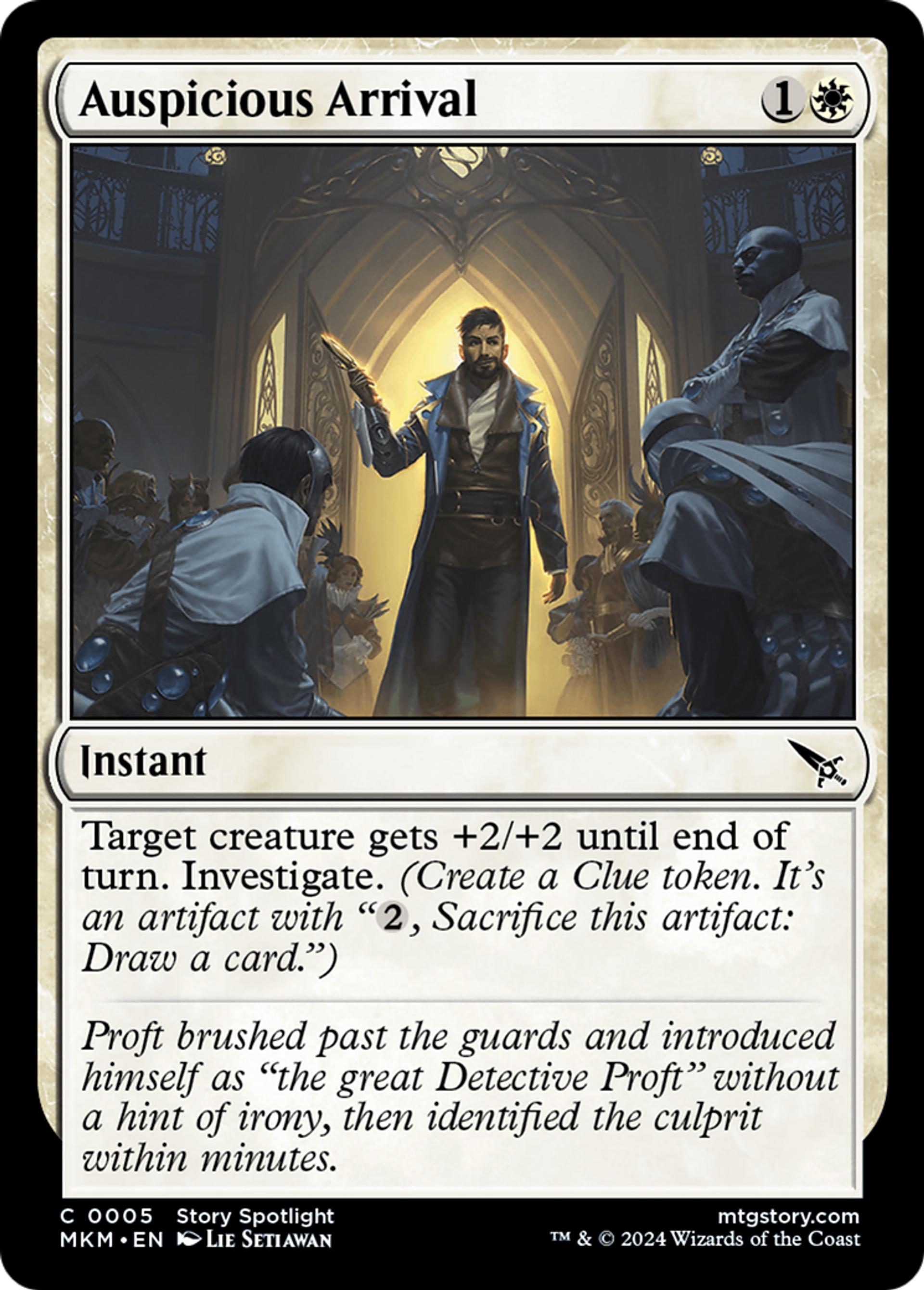Auspicious Arrival — Murders at Karlov Manor — Magic: The Gathering