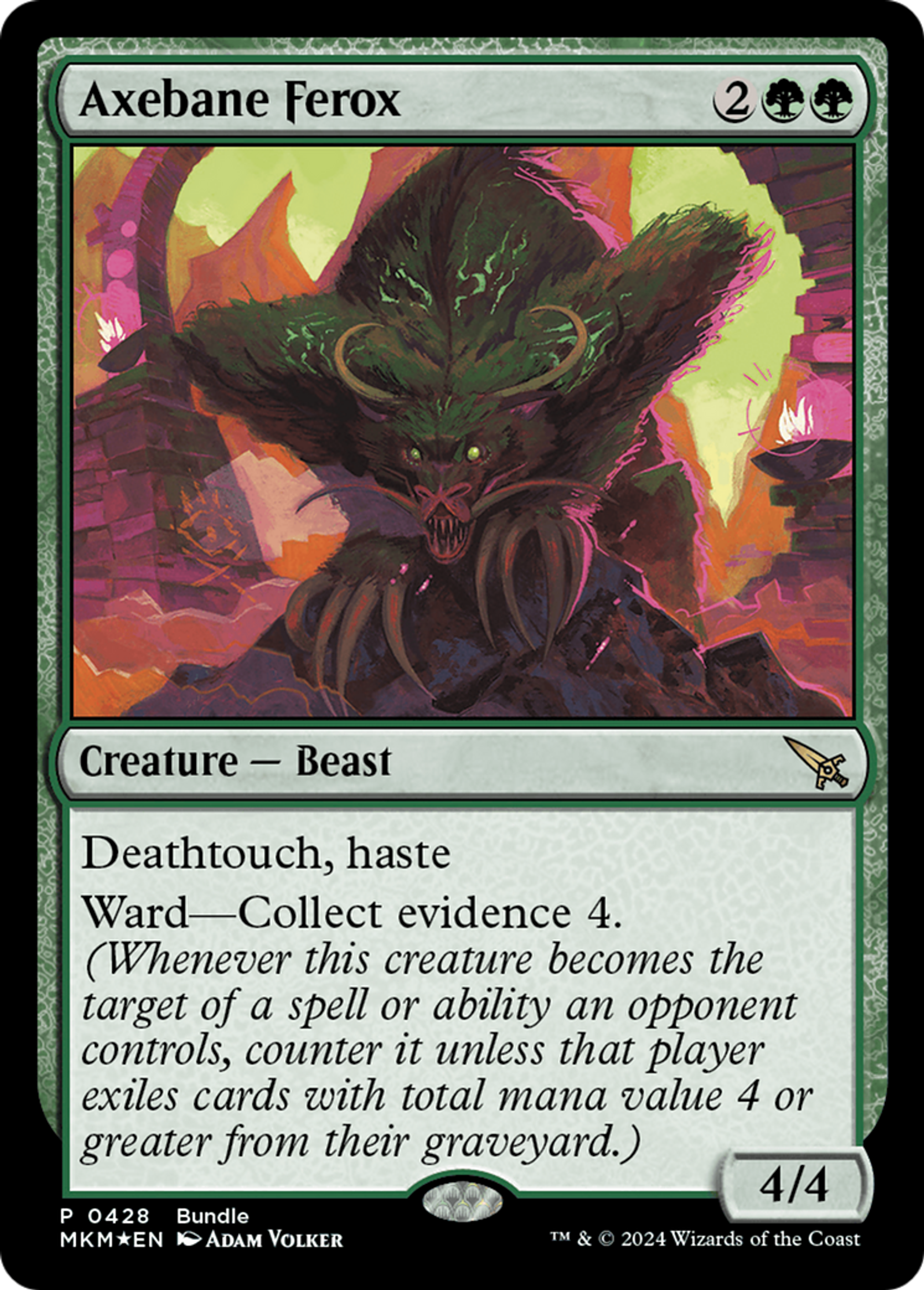 Axebane Ferox — Murders at Karlov Manor — Magic: The Gathering