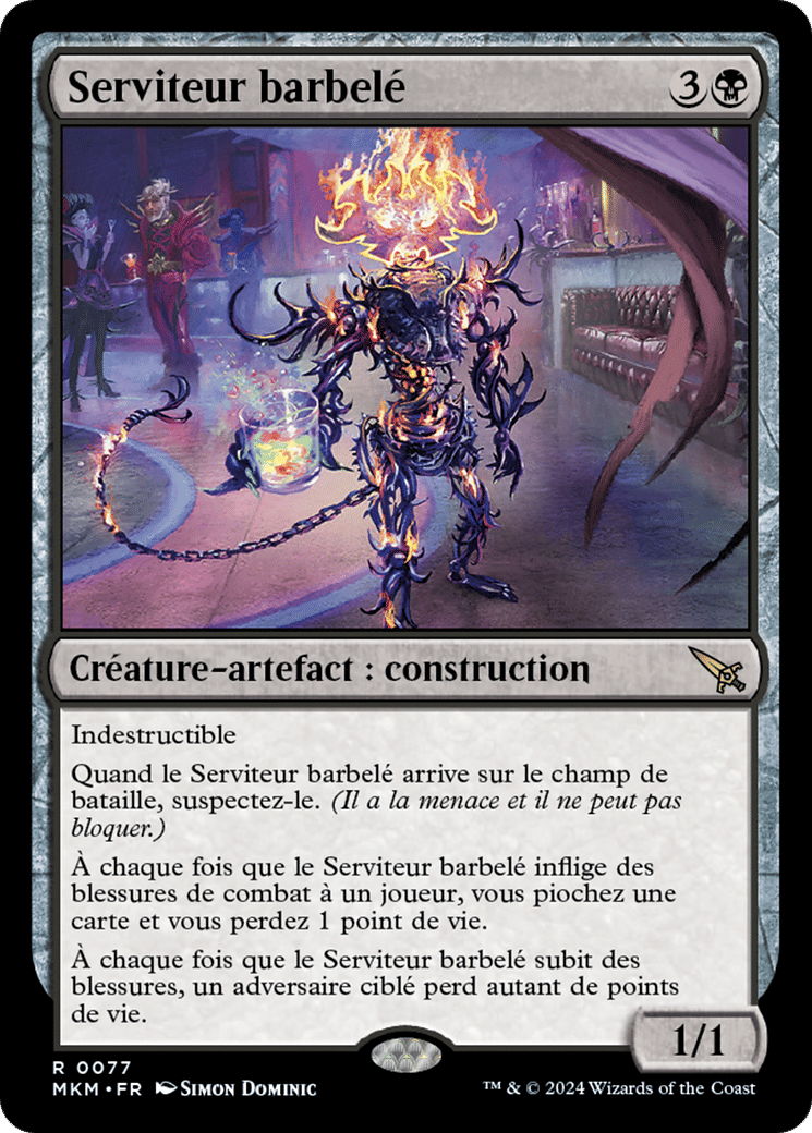 Serviteur barbelé — Murders at Karlov Manor — Magic: The Gathering