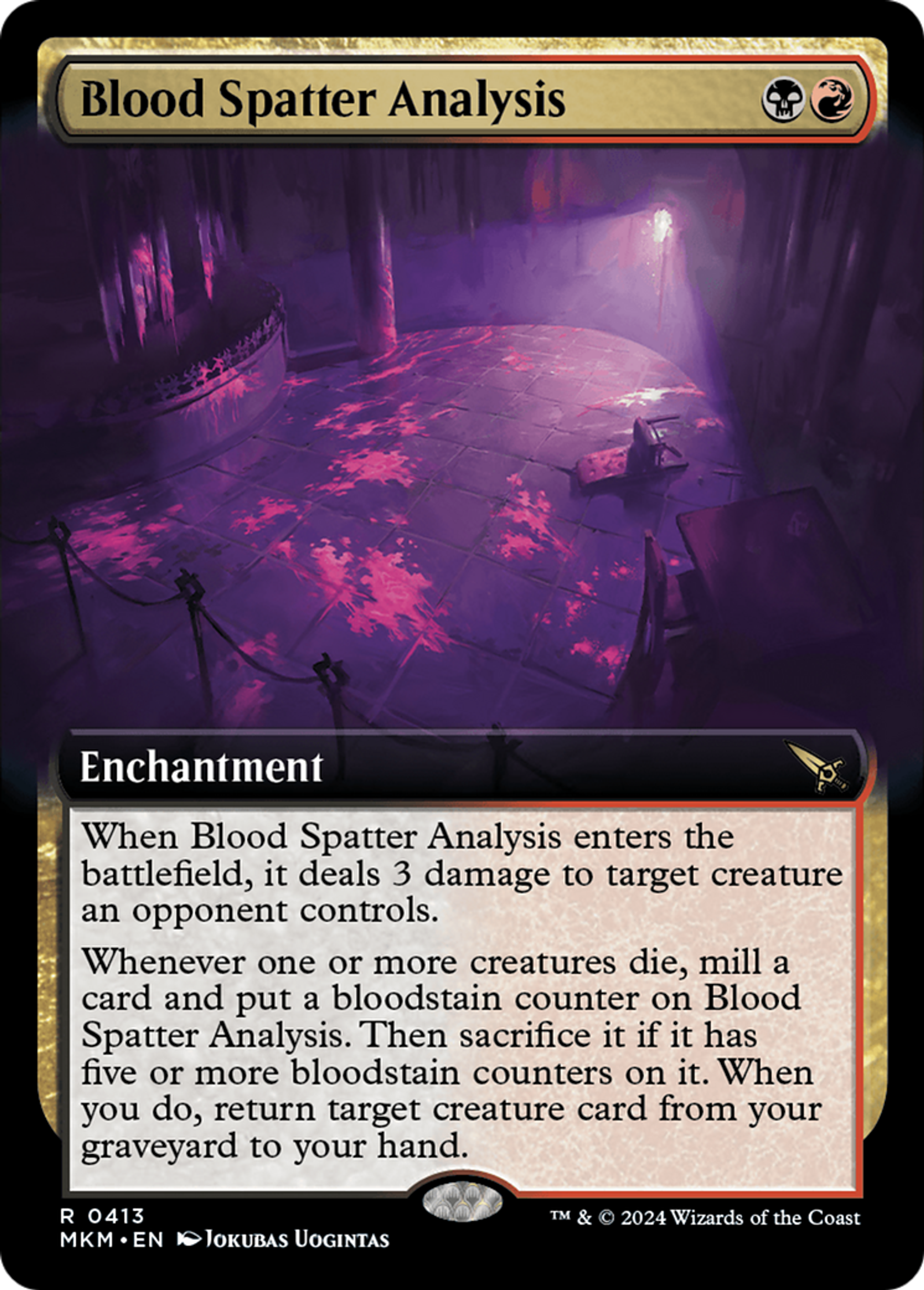 Blood Spatter Analysis — Murders at Karlov Manor — Magic: The Gathering