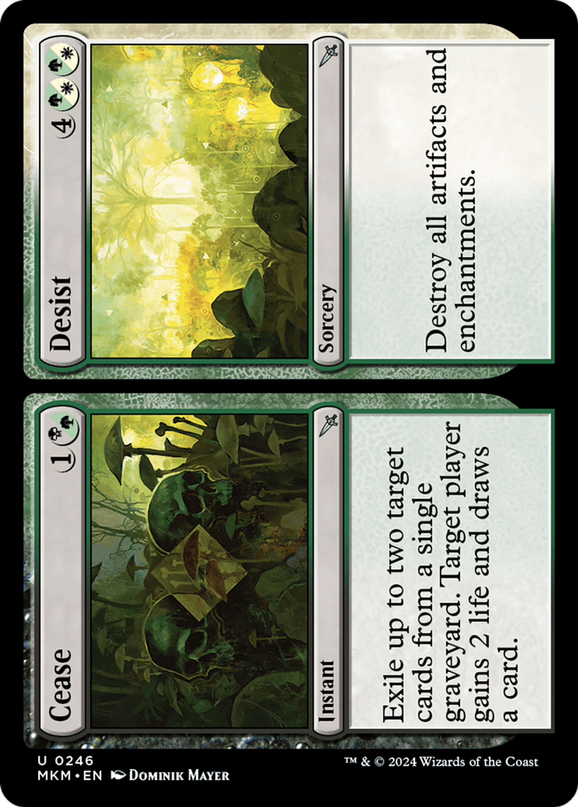 Cease // Desist — Murders at Karlov Manor — Magic: The Gathering