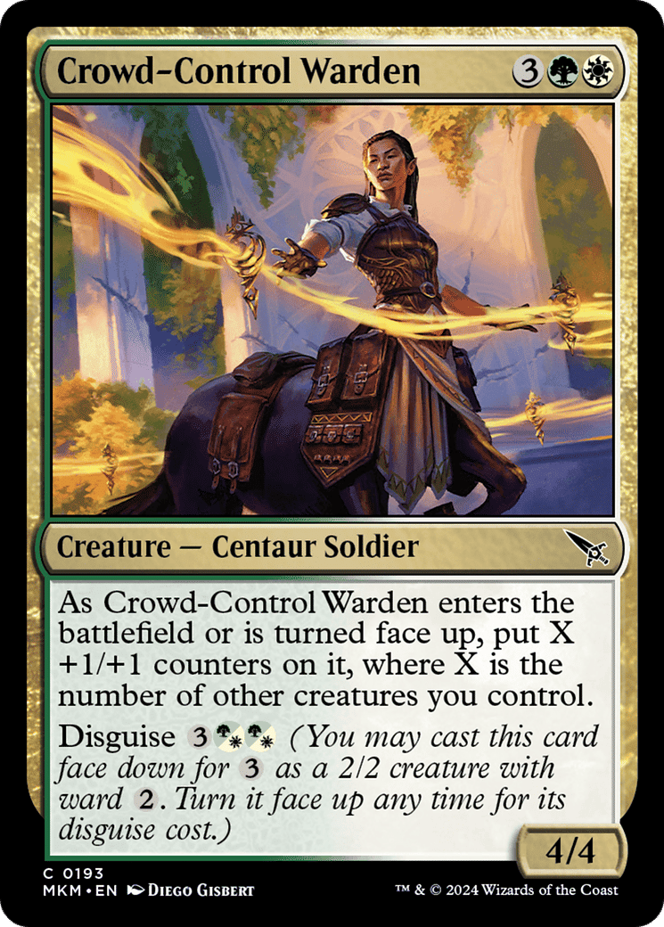 Crowd-Control Warden — Murders at Karlov Manor — Magic: The Gathering