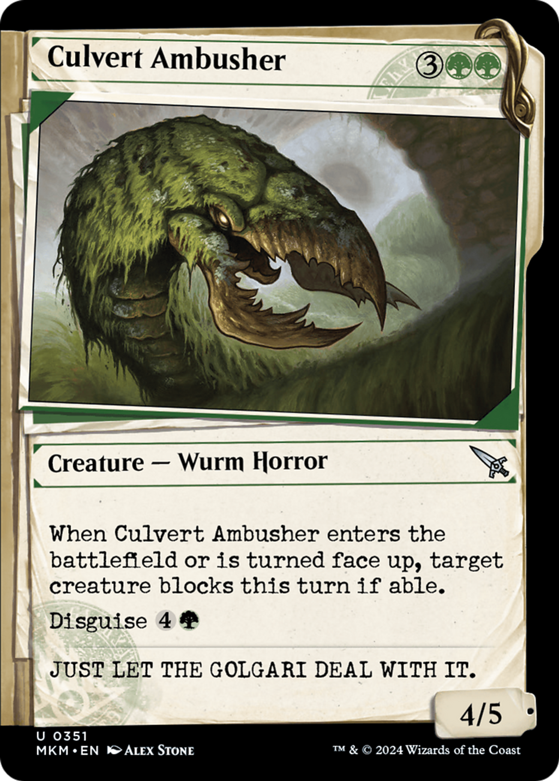 Culvert Ambusher — Murders at Karlov Manor — Magic: The Gathering