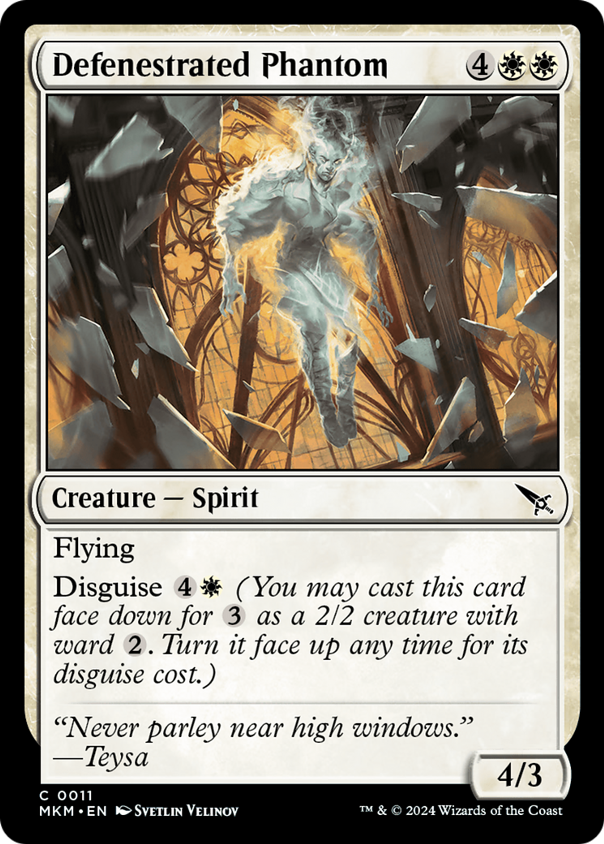 Defenestrated Phantom — Murders at Karlov Manor — Magic: The Gathering