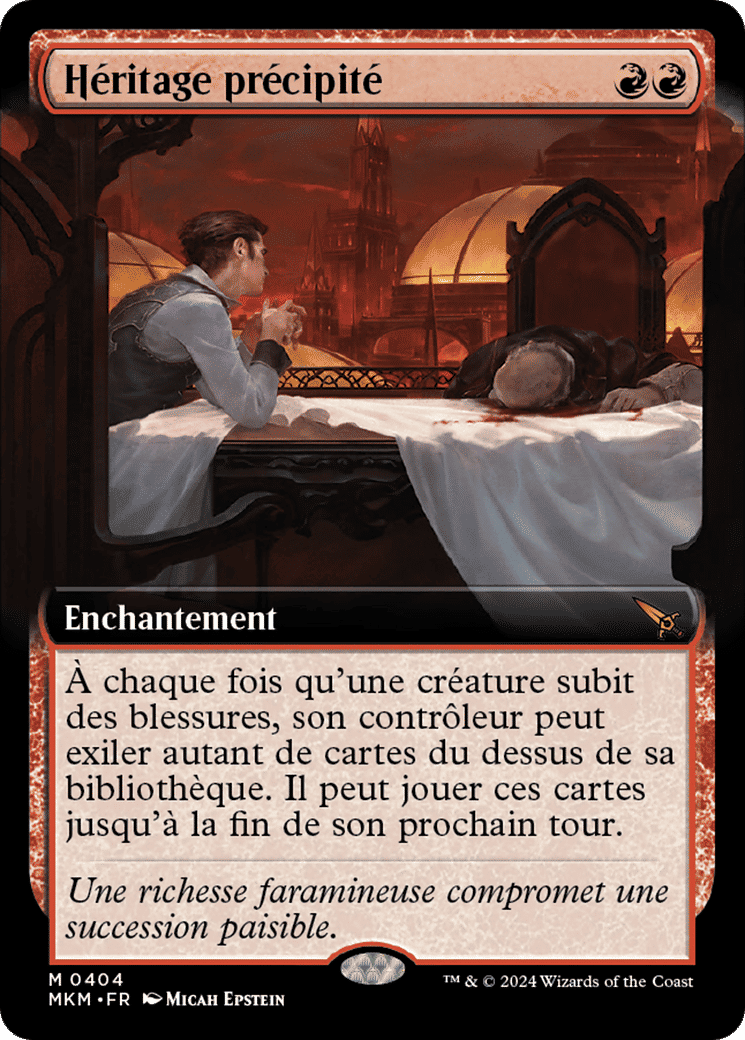 Héritage précipité — Murders at Karlov Manor — Magic: The Gathering