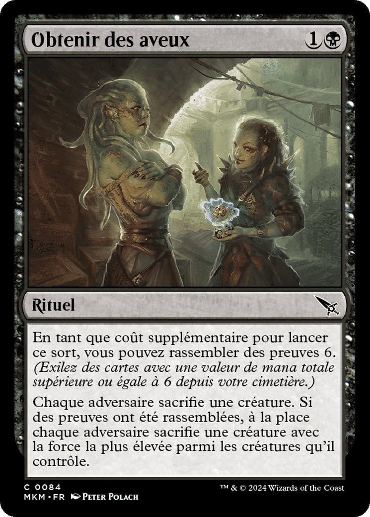 Obtenir des aveux — Murders at Karlov Manor — Magic: The Gathering