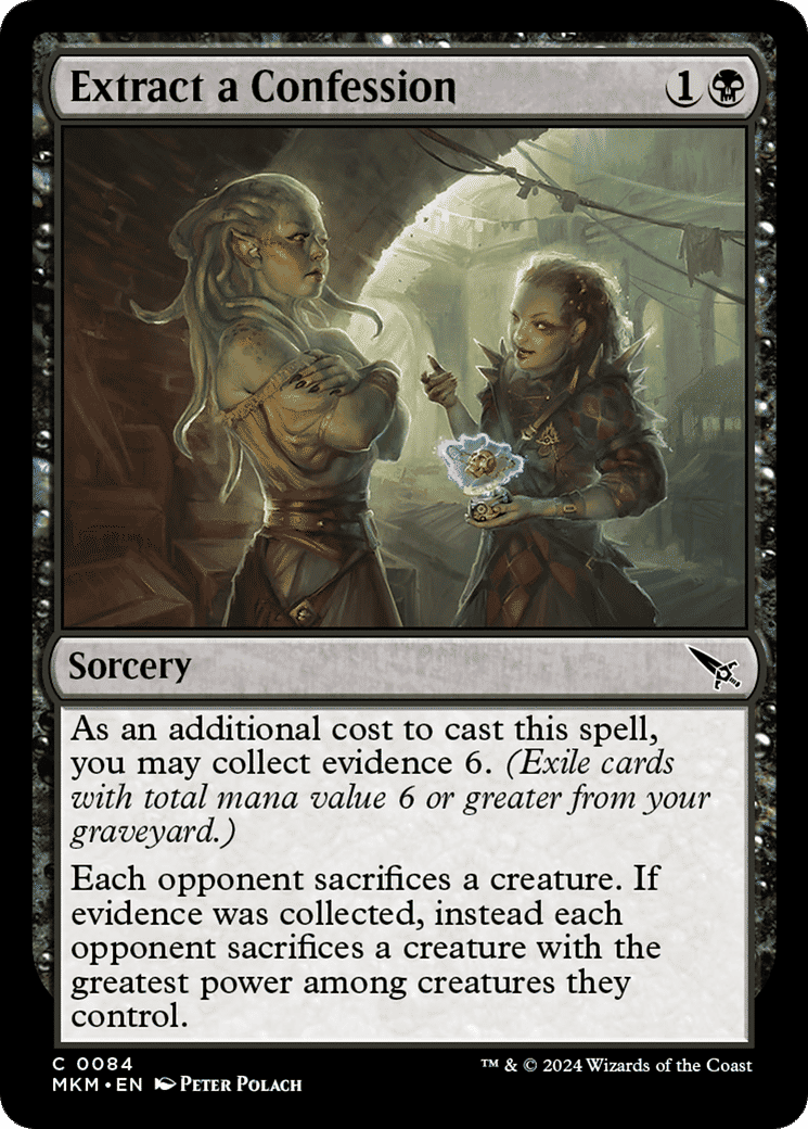 Extract a Confession — Murders at Karlov Manor — Magic: The Gathering