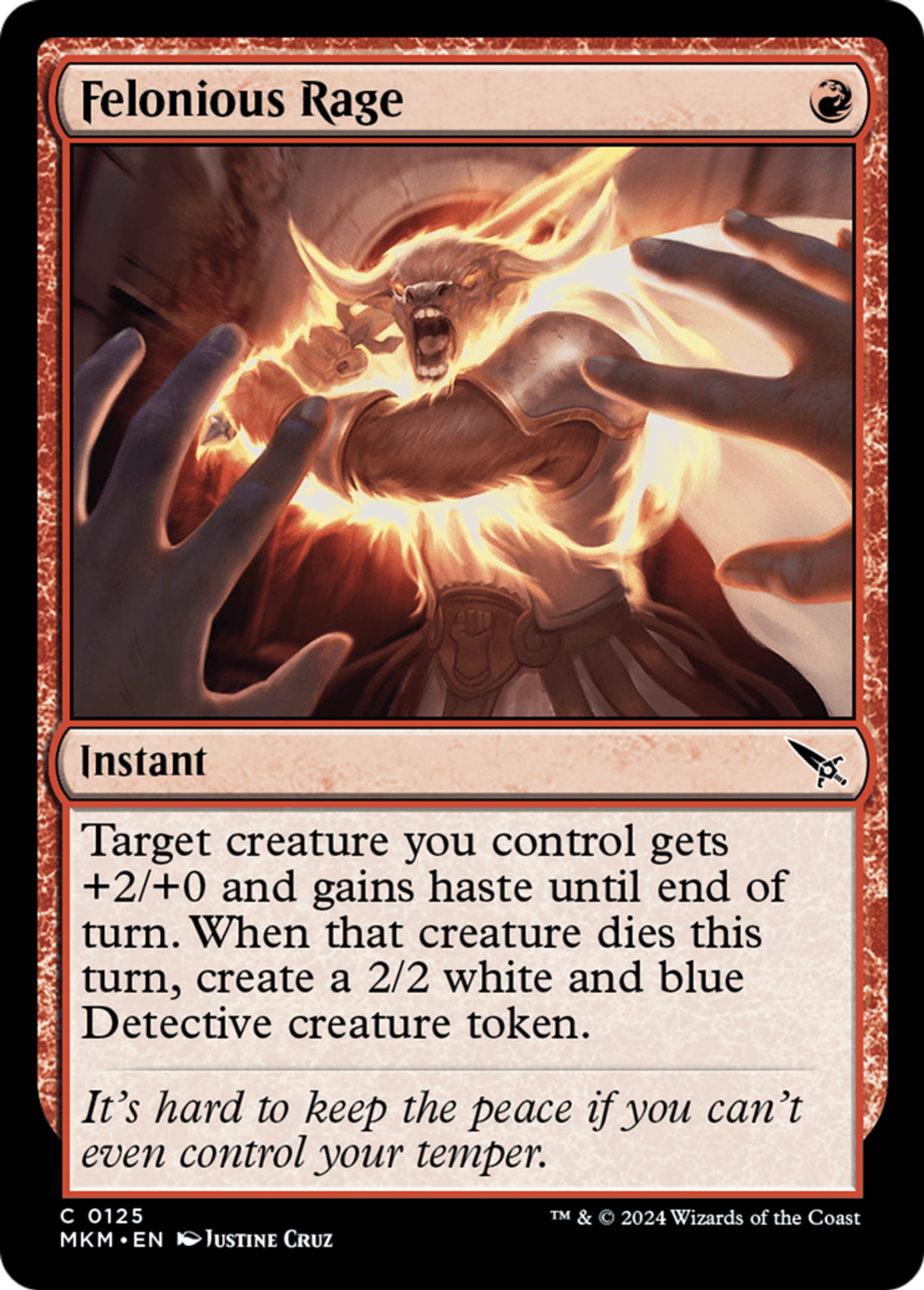 Rage félonieuse — Murders at Karlov Manor — Magic: The Gathering