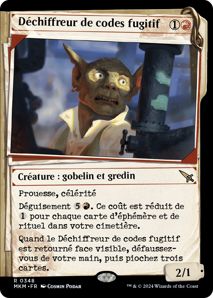 Déchiffreur de codes fugitif — Murders at Karlov Manor — Magic: The Gathering