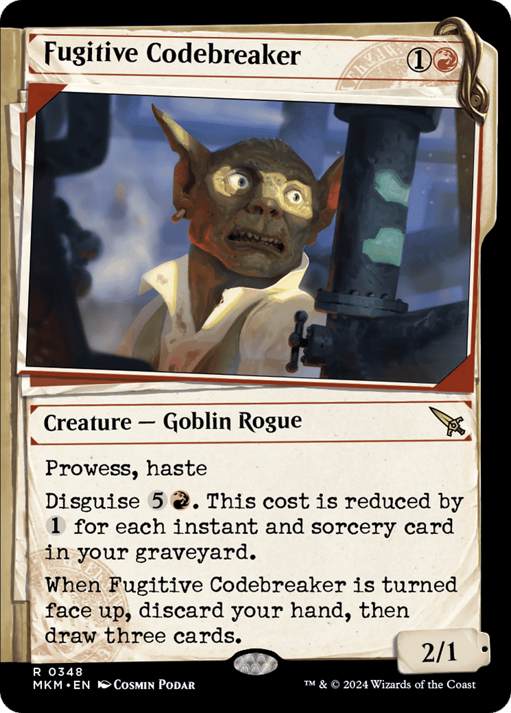 Fugitive Codebreaker — Murders at Karlov Manor — Magic: The Gathering