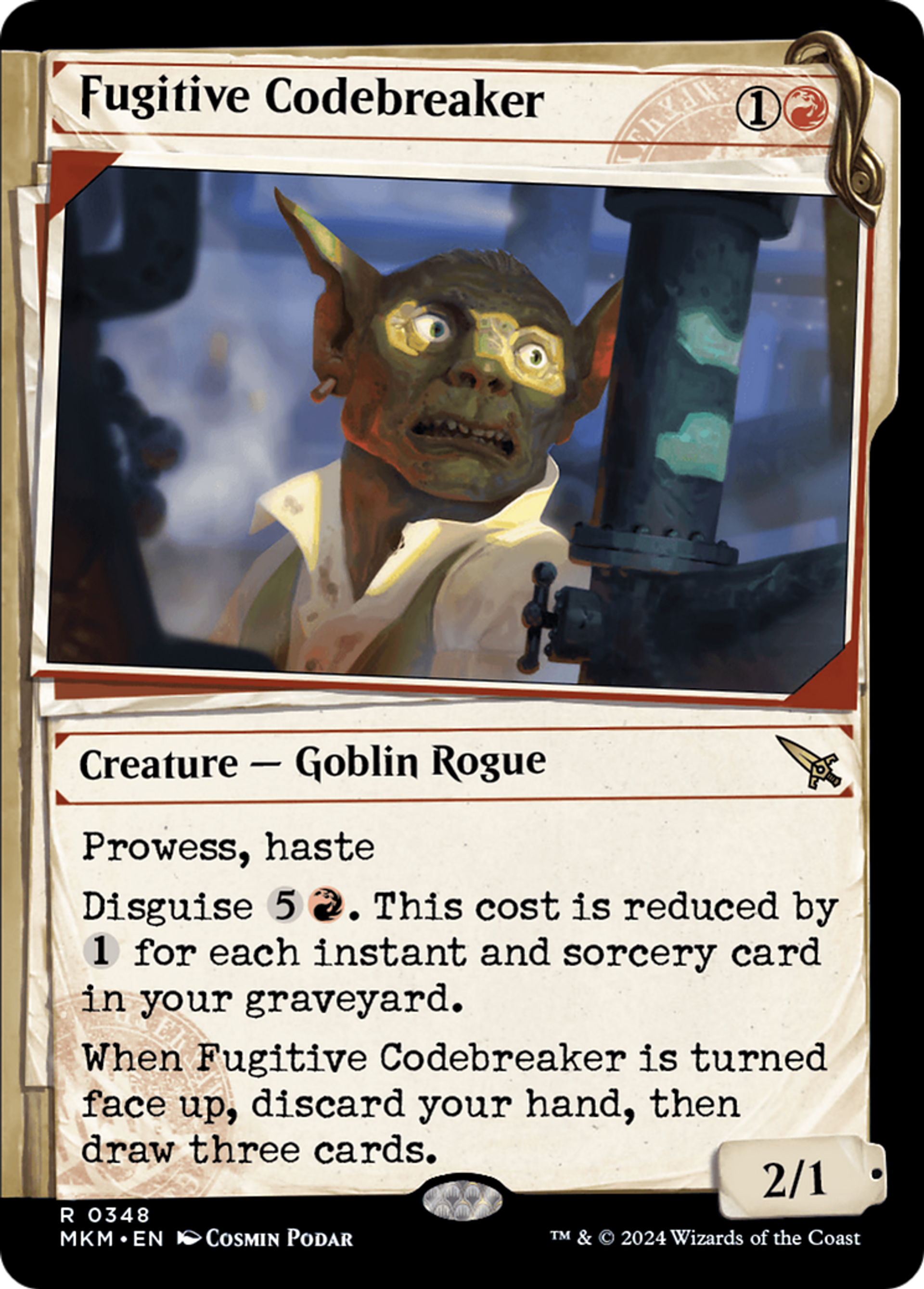 Fugitive Codebreaker — Murders at Karlov Manor — Magic: The Gathering