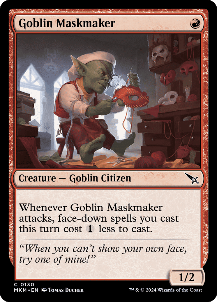 Fabricant de masques gobelin — Murders at Karlov Manor — Magic: The Gathering