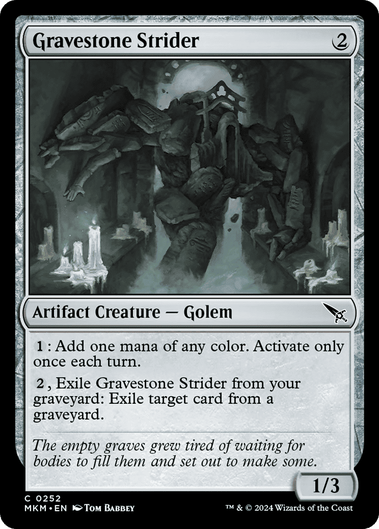 Gravestone Strider — Murders at Karlov Manor — Magic: The Gathering