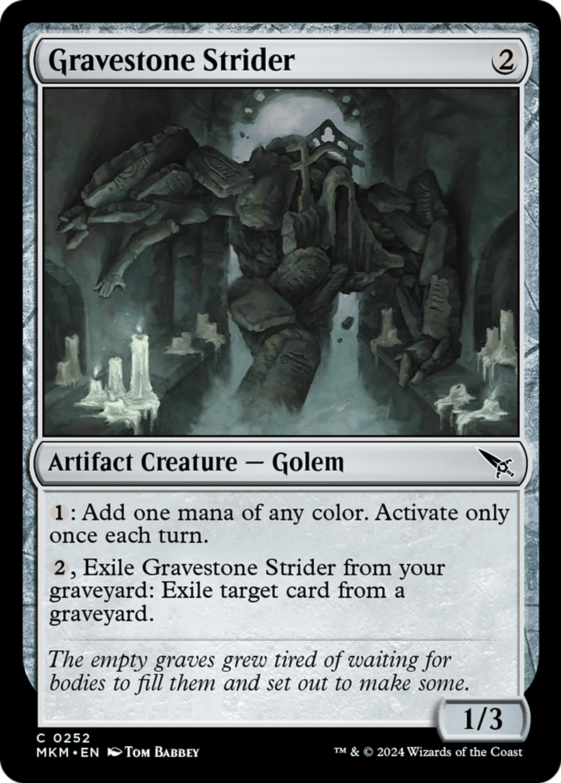 Gravestone Strider — Murders at Karlov Manor — Magic: The Gathering