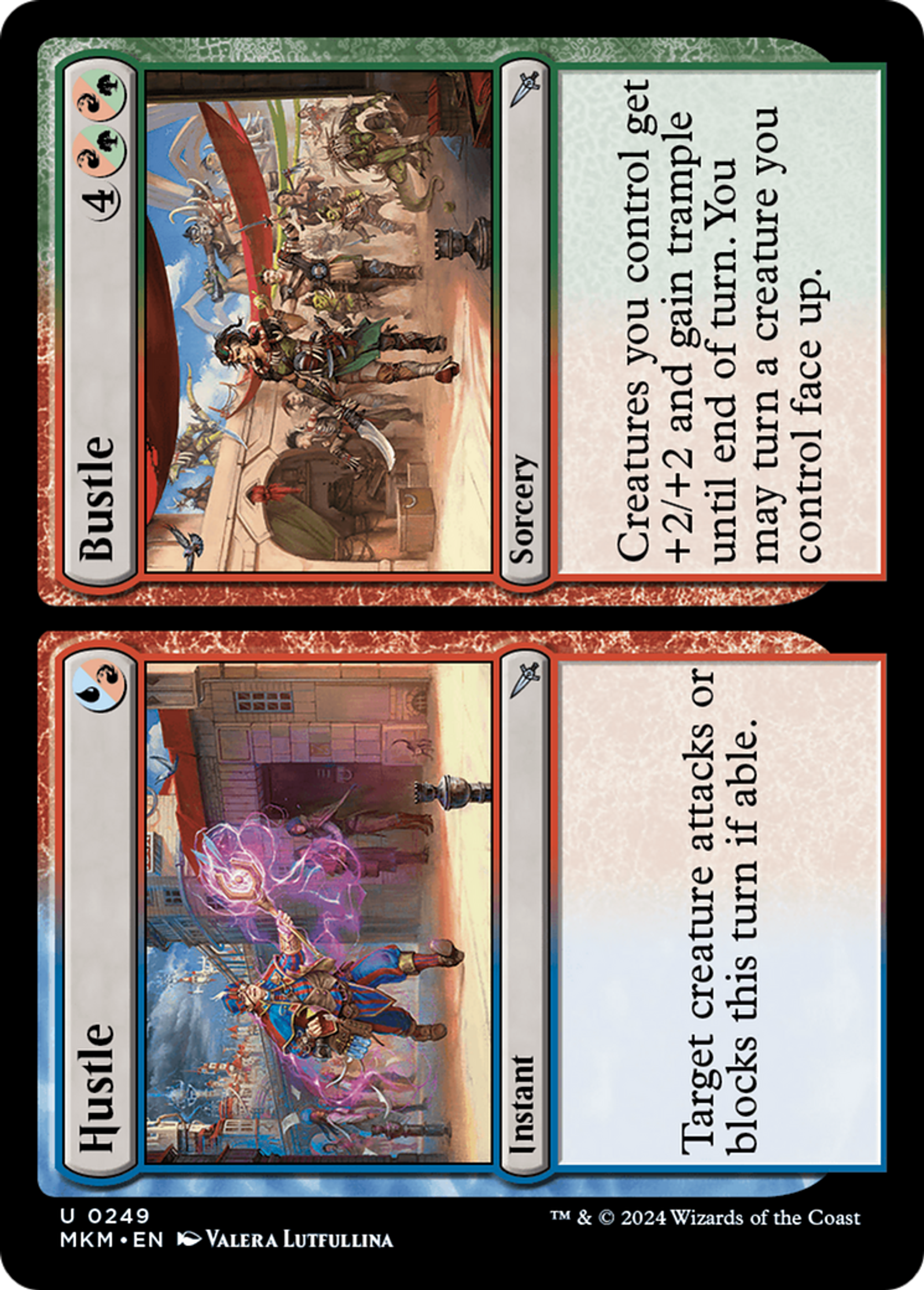 Hustle // Bustle — Murders at Karlov Manor — Magic: The Gathering