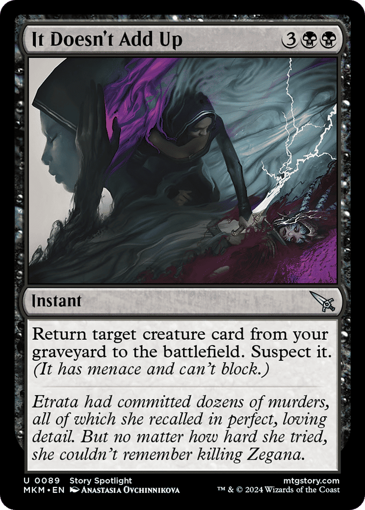 It Doesn't Add Up — Murders at Karlov Manor — Magic: The Gathering