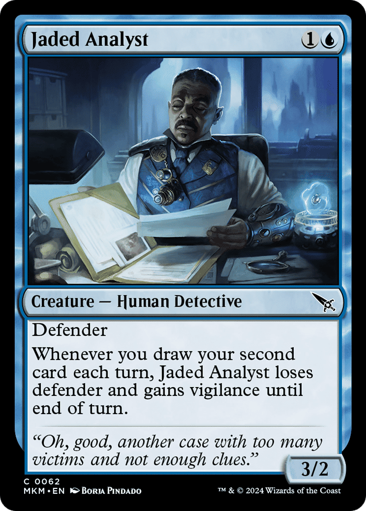 Jaded Analyst — Murders at Karlov Manor — Magic: The Gathering