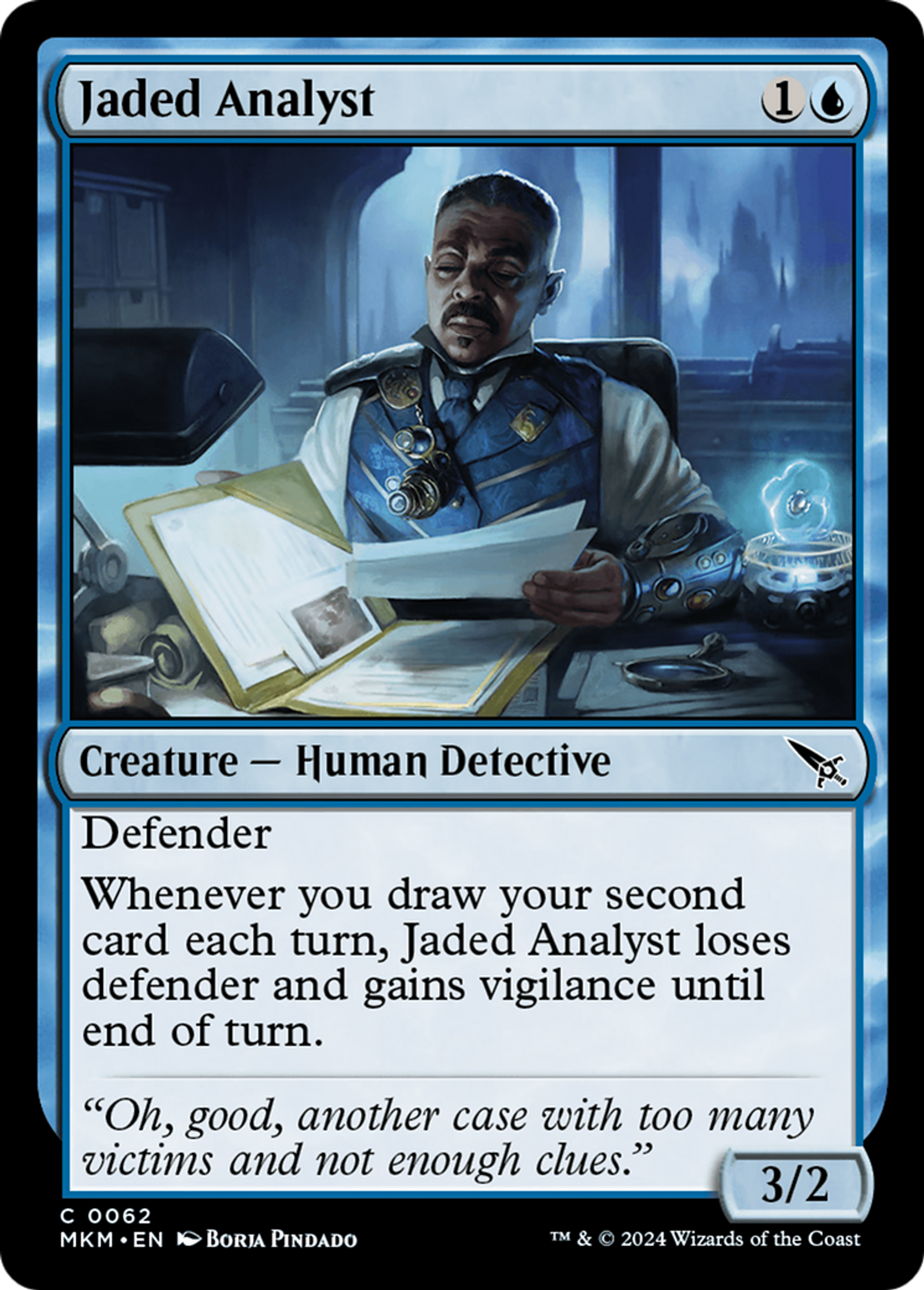 Jaded Analyst — Murders at Karlov Manor — Magic: The Gathering