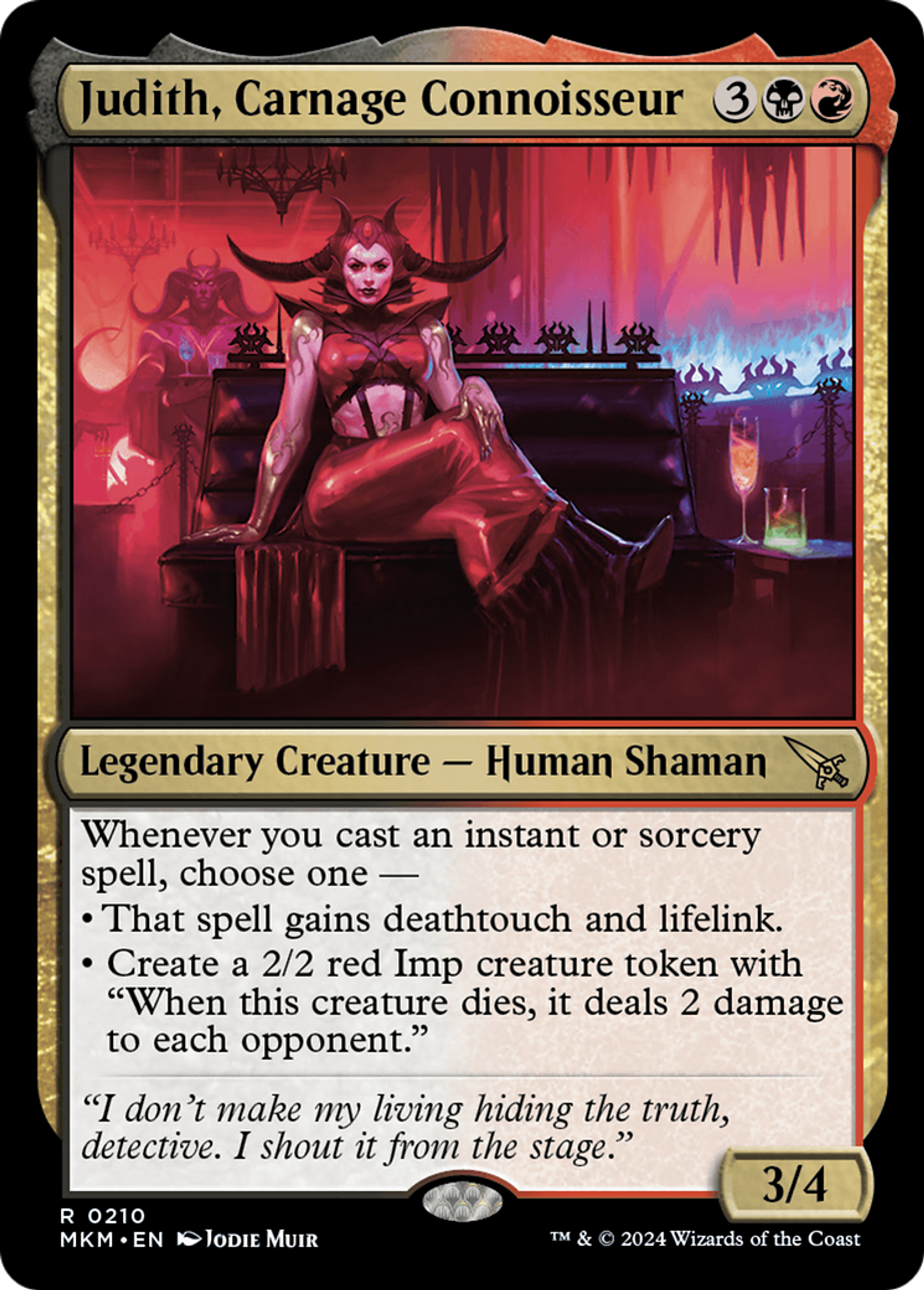 Judith, Carnage Connoisseur — Murders at Karlov Manor — Magic: The Gathering