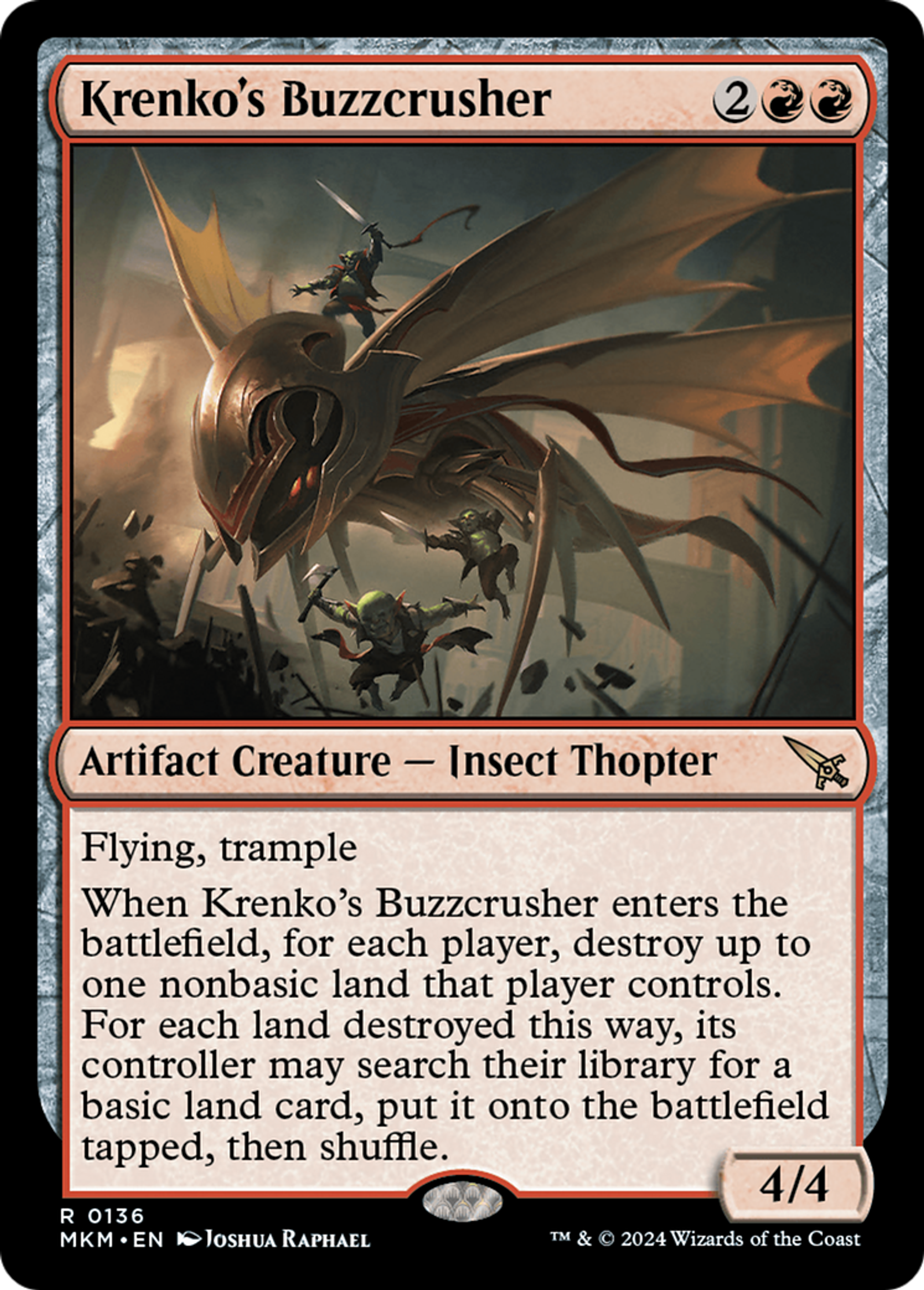 Écrabouilleur bourdonnant de Krenko — Murders at Karlov Manor — Magic: The Gathering