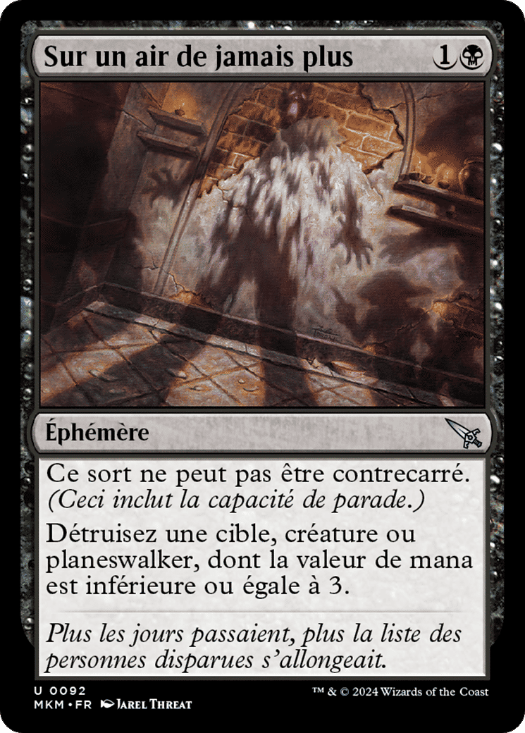 Sur un air de jamais plus — Murders at Karlov Manor — Magic: The Gathering